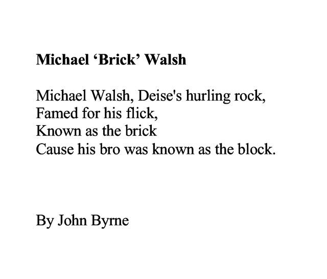 Michael 'Brick' Walsh Michael 'Brick' Walsh
